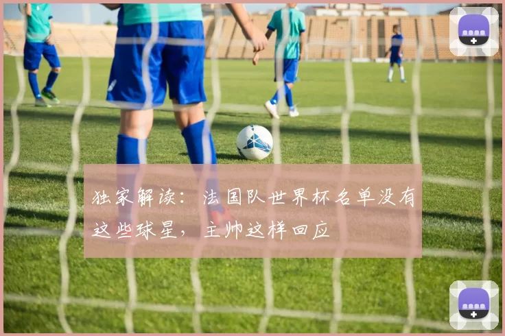 独家解读:法国队世界杯名单没有这些球星,主帅这样回应