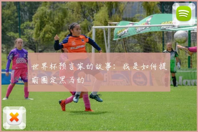 世界杯预言家的故事:我是如何提前圈定黑马的